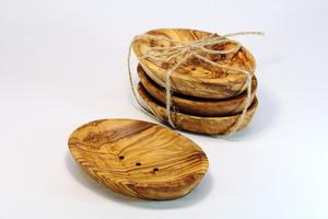 Jabonera Ovalada de Madera, Diseño Minimalista Ecológico y Moderno, Soporte de Baño con Acabado Natural de Madera, Fácil de Limpiar - Product Image 4
