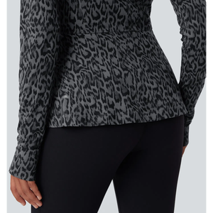 Customizable Women's Winter Zip-up Gym <b>Jacket</b> High Quality Polyester Solid Color Breathable Plus Size Stretchy for Yoga <b>Workouts</b> - Product Image 6