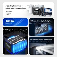 Centrale Électrique Solaire OEM ODM 1500W, Générateur Solaire Extérieur Durable et Portable avec Batterie LiFePO4