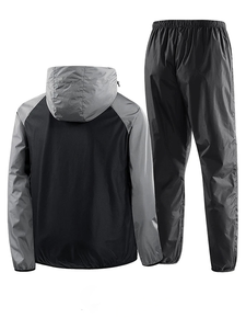 Pantalones Deportivos para Adelgazar y Hacer Ejercicio, Traje de Sauna para Hombre de Manga Larga, 100% Poliéster, Corte Holgado, Transpirable - Product Image 4