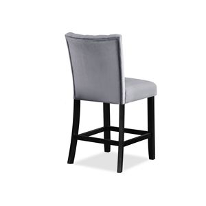 Set da Pranzo Contemporaneo da 6 Pezzi con Tavolo Quadrato in Finto Marmo, Finitura Nera, Panca Imbottita e Sedie Alte per Sala da Pranzo - Product Image 6