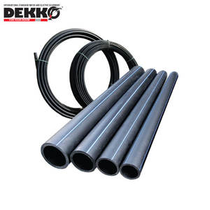 DEKKO PN25 Haute Qualité HDPE PVC Tube D'eau Noir En Plastique Drainage Tuyau D'alimentation DIN Standard Soudage Douille Moulage En Gros - Product Image 1