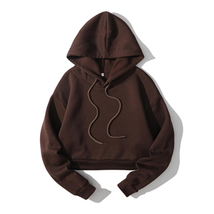 Sudaderas con Capucha de Manga Larga para Mujer, Sudaderas Cortas con Capucha, Sudaderas de Forro Polar Grueso - Product Image 6