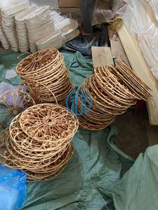 Panier à couverts en rotin bleu de qualité supérieure, fait main, pour la table à manger, rangement de la cuisine, organisateur de couverts, écologique - Product Image 4