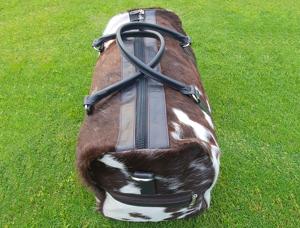 Sac de voyage de luxe en cuir véritable fait main avec fermeture éclair, léger et grande capacité, LHODB-0136 - Product Image 2