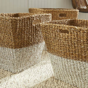 ตะกร้าหญ้าทะเลสานมือตกแต่งด้วยการตกแต่งที่หรูหรา - Product Image 4