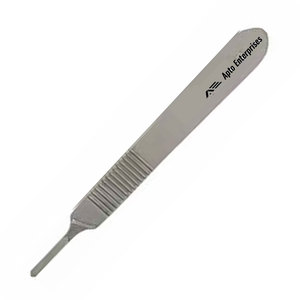Scalpel chirurgical manuel de qualité supérieure en acier inoxydable réutilisable, certifié CE, longueur totale 12,5 cm, manche n° 3 - Product Image 5