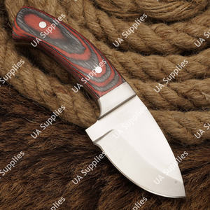 Couteau utilitaire EDC multi-usage de 6 pouces en acier Damas de haute qualité, avec poignée en bois Pakka et lame fixe à pointe tombante, idéal pour le camping et le bricolage (DIY) - Product Image 2