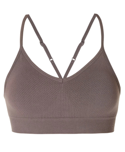 Oferta caliente: Top corto deportivo sin espalda con tirantes cruzados para mujer, camiseta sin mangas acanalada para mujer - Product Image 5