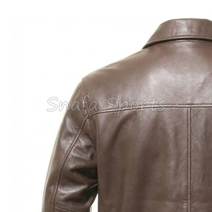 Classy Premium Factory Made Comfortable Warm OEM Custom Handmade Formal Style Leather Jacket <b>Coat</b> for Men - Product Image 6