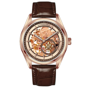 นาฬิกาข้อมือผู้ชาย รุ่น Round Alexander Ferros 9262R-08 สายสแตนเลส ตัวเรือนสแตนเลส หน้าปัดแซฟไฟร์ กันน้ำ ระบบจักรกล ออโตเมติก แฟชั่น อนาล็อก - Product Image 4