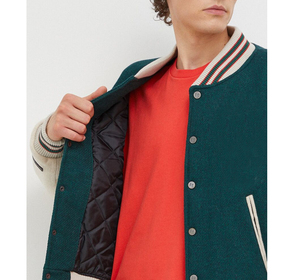 Veste varsity pour homme de haute qualité, style décontracté, design personnalisé avec matériau en laine multicolore, veste en laine de qualité supérieure - Product Image 6