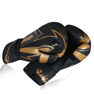 Gants de boxe professionnels pour la formation, 8 oz, en cuir PU épais, avec sangle de poignet réglable, couleurs personnalisables, confortables - Product Image 2
