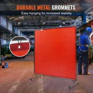 Forniture per Saldatura e Brasatura: Telo Protettivo Ignifugo in Vinile 6x6 FT con Protezione UV - Product Image 4