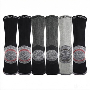 North Approach Athletic Crew <b>Socks</b> Solid Color Breathable <b>Running</b> <b>Socks</b> for Adults Spring Season - Product Image 2