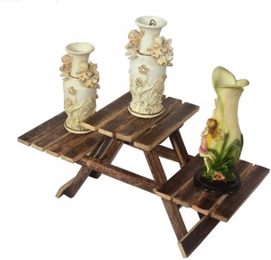 Macetas con Soporte de Bambú, Modernas Macetas de Escritorio para Plantas Verdes - Product Image 4
