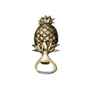 Abridor de Botellas Premium con Forma de Piña, Chapado en Oro, Metal Pulido para Bar y Uso Doméstico - Product Image 1