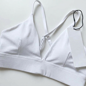 Sujetador deportivo asimétrico de un solo hombro Yj863 con tirante irregular, sensación de segunda piel, ecológico, transpirable, para yoga, running, gimnasio, con logo frontal alto - Product Image 2