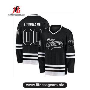 Jersey de Hockey sobre Hielo Personalizado 2026, Verde, Cuello en V, Manga Larga, Logotipo de Equipos Sublimado, Poliéster Transpirable, Unisex para Adultos - Product Image 5