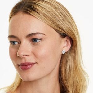 925 Silver Moissanite Diamond <b>Stud</b> <b>Earrings</b> Timeless Luxury Elegant Brilliant Oval Cut Center Stone <b>Fine</b> <b>Earring</b> Gift for Her - Product Image 4