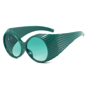 Customized <b>Oversized</b> Circular Funny <b>Sunglasses</b> Fashionable and Personalized Exaggerated Runway <b>Sunglasses</b> - Product Image 5