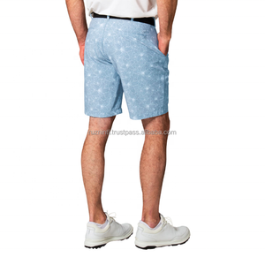 Shorts pour hommes avec taille élastique, shorts de golf extensibles personnalisés avec poche arrière - Product Image 6