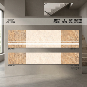 Azulejos de escalera antideslizantes de porcelana con acabado mate-1200x200 y 1200x300, 11mm de espesor, esmaltados para peldaños y elevadores, precio al por mayor - Product Image 4