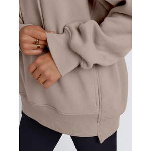 2025 automne mode à la mode reine femmes surdimensionné soie à capuche décontracté à manches longues sweats Y2K tenues pour l'hiver taille XS - Product Image 1