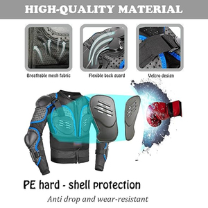 Professional Breathable Plus Size Motorcycle <b>Racing</b> <b>Jacket</b> Leather Biker Gear with Protective Padding for Road and Track - Product Image 2