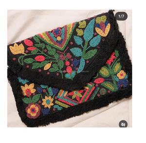 Bolso de mano de estilo bohemio para mujer, bolso de mano de compras de noche con cuentas personalizadas, bandolera de verano para playa de La India, bordado Afghani - Product Image 4