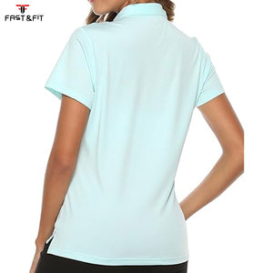 Camisa Casual de Manga Corta para Mujer, Talla Personalizada, 60% Algodón, 40% Poliéster, Satén, Ecológica, de Secado Rápido - Product Image 3