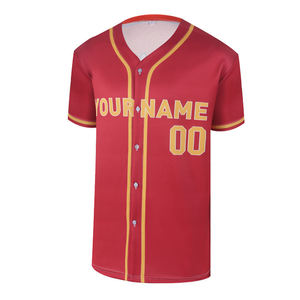 Wholesale Custom Mesh Baseball Jersey Blank Quick Dry Oversized Hip Hop Digital Printed Sports Uniform Men Shirt - Product Image 3