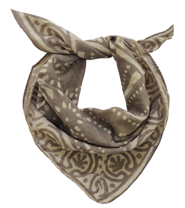 Pañuelo de algodón 100% estampado a mano, tipo bandana, 53x53cm, transpirable, duradero, ideal para primavera/verano, artículo de regalo. - Product Image 3