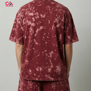 ชุดเซ็ต 2 ชิ้น เสื้อยืดโอเวอร์ไซส์และกางเกงขาสั้นลายมัดย้อม CARE MASTER สำหรับผู้ชาย ผ้าฝ้าย 100% สวมใส่สบายๆ ในฤดูร้อน มีจำหน่ายแล้ว - Product Image 6