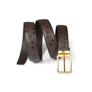 Cinturones de Cuero Casuales para Hombre, Cuero Vacuno Suave, Cuero Curtido Ecológico, Aspecto Sofisticado, Hebilla de Acero, Longitud Ajustable - Product Image 1