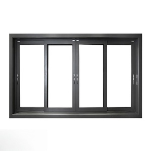 Fenêtre <span class=keywords><strong>coulissante</strong></span> en aluminium avec moustiquaire intégrée, fenêtre <span class=keywords><strong>coulissante</strong></span> d'angle sur mesure pour projets d'appartements et de villas - Product Image 2