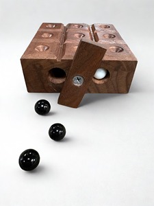 Handmade Wooden Tic Tac Toe Board Game Luxury <b>Coffee</b> <b>Table</b> Decor Vintage Naughts and Crosses Brain Teaser Game Set Board Game - Product Image 5