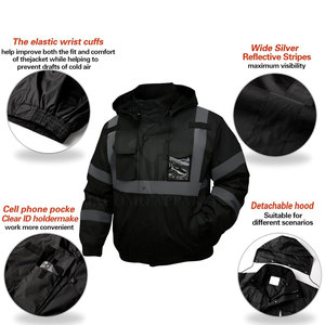 Chaqueta de Seguridad de Alta Calidad para Hombre, con Diseño Reflectante y Ajuste Cómodo para Uso Diario en el Trabajo - Product Image 3