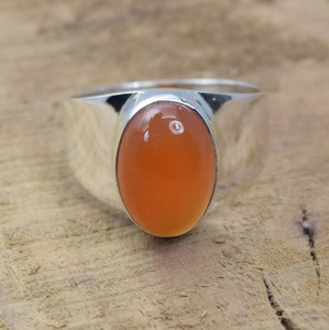 925 Sterling Silver Red Carnelian <b>Ring</b> Oval Gemstone Handmade <b>Statement</b> <b>Ring</b> August Birthstone Jewelry for Women Wholesale - Product Image 5