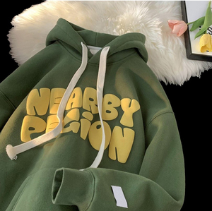 Sudadera con Capucha Unisex Extra Grande de Estilo Urbano, con Logotipo Personalizado Impreso, de Felpa de Algodón Grueso, Ecológica, con Bolsillos - Product Image 1