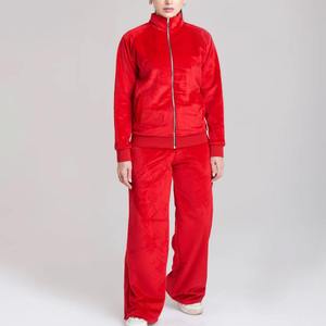 Wholesale Relaxed Fit Cotton Rich Fleece Women Loose Fit Sweatsuit Factory Direct Source - Product Image 2