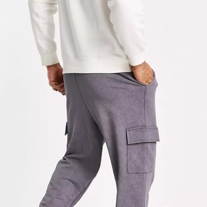 Servicios OEM, Logotipo Personalizado, Pantalones Deportivos de Moda con Lavado Ácido para Hombre, Mejor Precio, Pantalones Deportivos Rectos Lavados para Hombre - Product Image 4