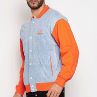 Meilleure Vente Nouveau Design Col Montant Logo Avant Imperméable Coupe-Vent Style Vintage Hiver Homme Veste Universitaire Personnalisée Meilleur Prix