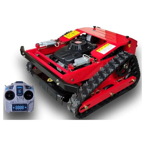 RC <b>tracked</b> <b>mower</b> with high efficiency engine for large area grass cutting projects - Product Image 1