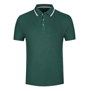 Camisa Verde para Hombre, Sólida, Transpirable, de Manga Corta, con Cuello en Contraste, Botones al Frente, Logotipo Personalizado, Ropa Casual de Golf, Talla 4XL - Product Image 4
