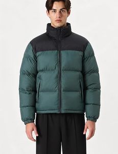 Winter Warm Puffer Jacket Mens Padded <b>Bubble</b> <b>Coat</b> Windproof Stand Collar Winter Outerwear Custom Logo - Product Image 4