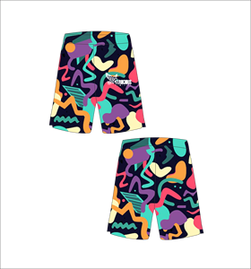 Pantalones Cortos de Baloncesto con Diseño Geométrico Pop Art Multicolor Personalizado, Transpirables, de Malla, para Entrenamiento Atlético, Ropa Deportiva de Verano - Product Image 1