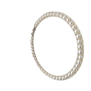 Collar de Temperamento Elegante para Mujer Noble, Perlas de Agua Dulce de 9-10 mm, Luz Intensa, Ligeras Imperfecciones, Regalo Perfecto - Product Image 5