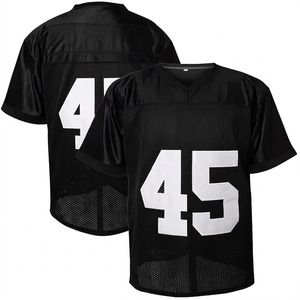 Maillot de football blanc imprimé en mesh, col en V, manches courtes, séchage rapide, respirant, sublimé, pour le printemps et l'été, personnalisable avec numéro pour homme - Product Image 5