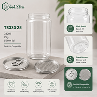 Bouteille cylindrique en PET de 330 ml avec rebord soudé pour emballage de boissons (lait, thé, café, jus) – Fabrication OEM au Vietnam